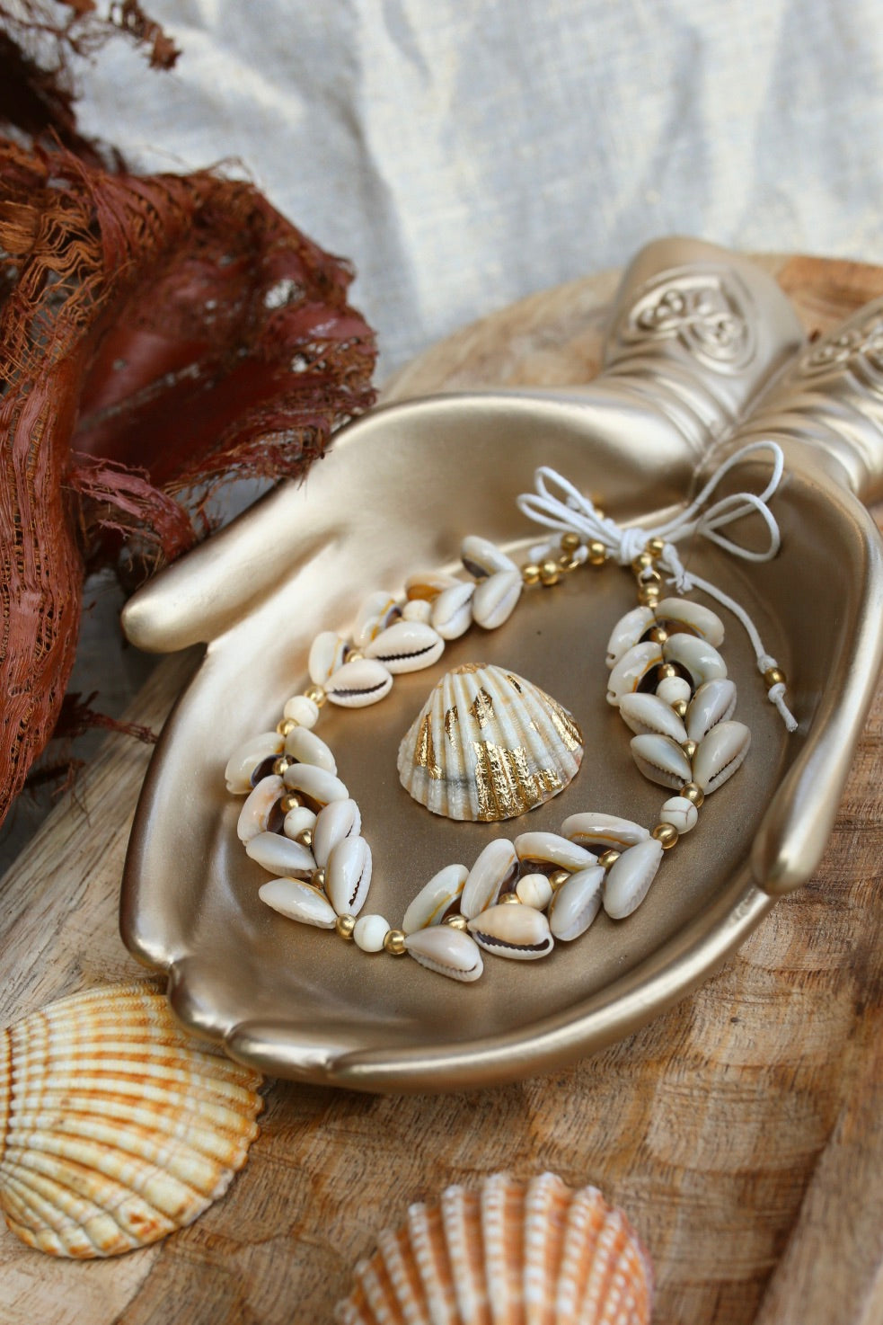 Bracelet de cheville « Coquillages Bohèmes »