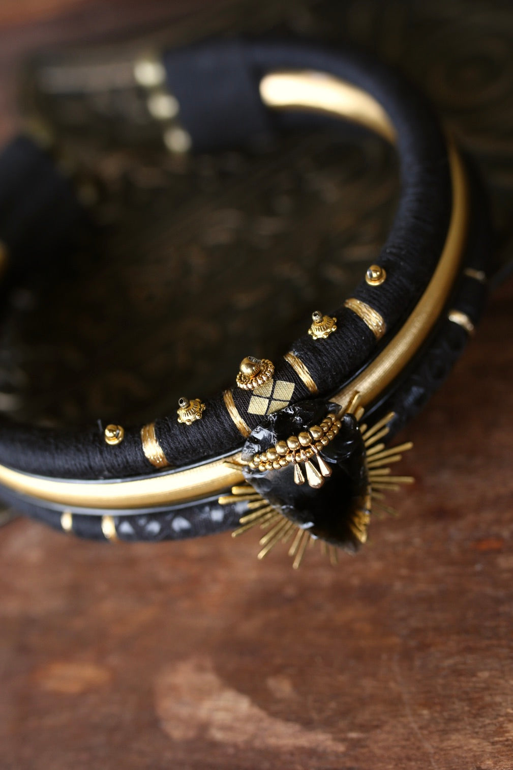 Collier Obsidian Sun