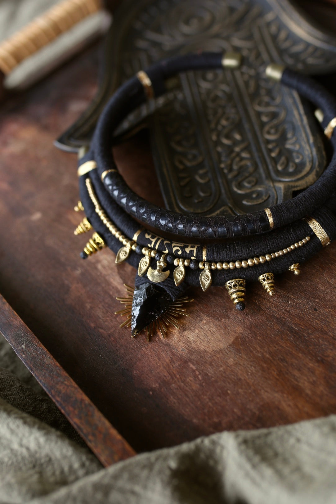 Collier Obsidian Spirit