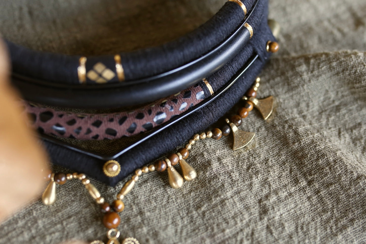 Collier a quatre rangs