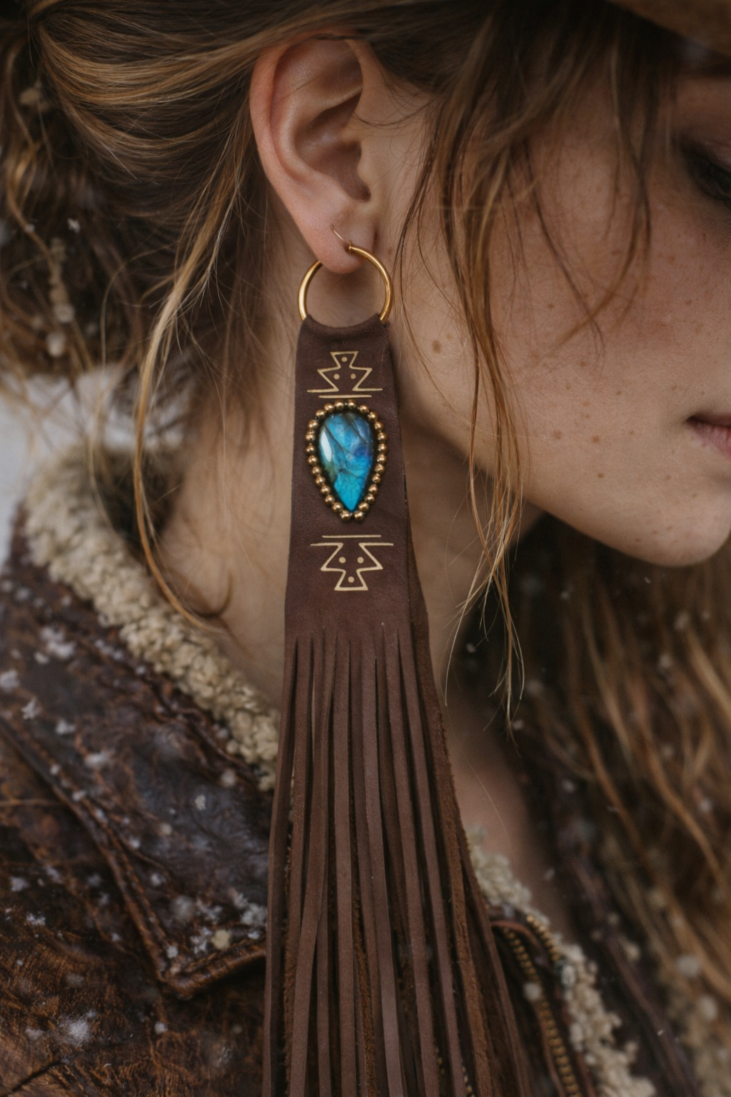 Desert Blue Fringe