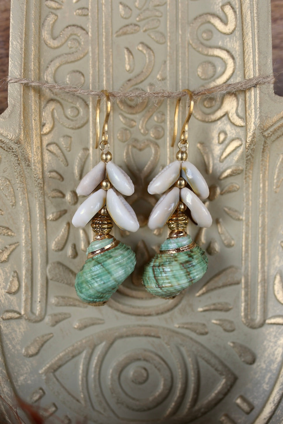 Boucles d’oreilles « Émeraude Marine »