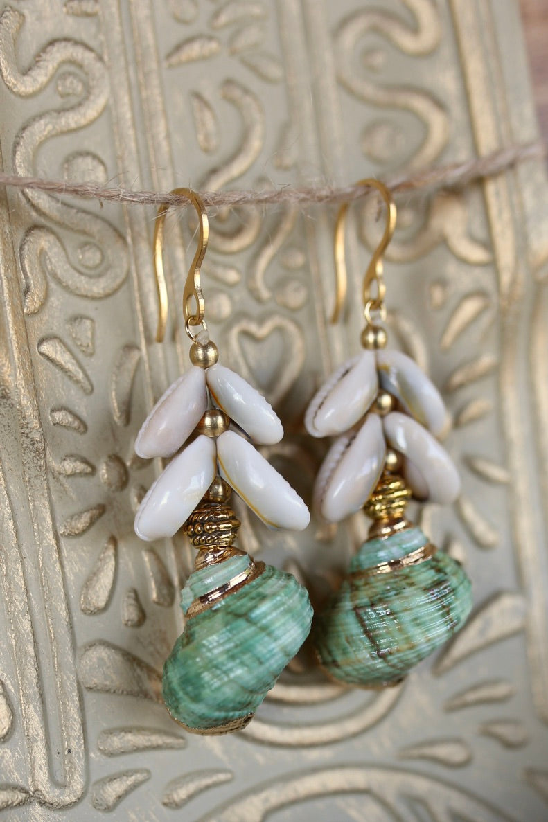 Boucles d’oreilles « Émeraude Marine »