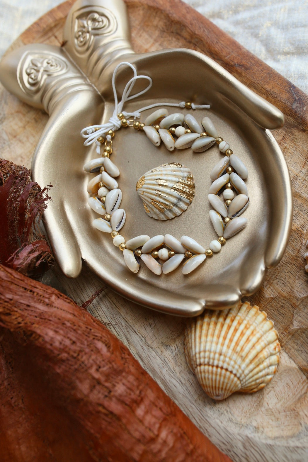 Bracelet de cheville « Coquillages Bohèmes »