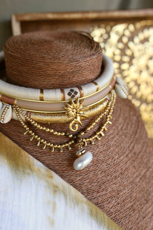 Soléa Dorée – Collier ras de cou