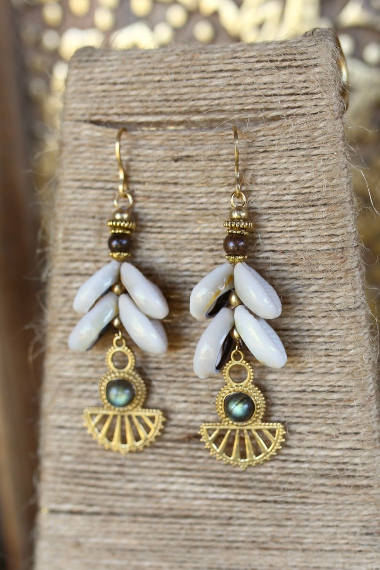 Boucles d’oreilles "Lune d’Écaille"