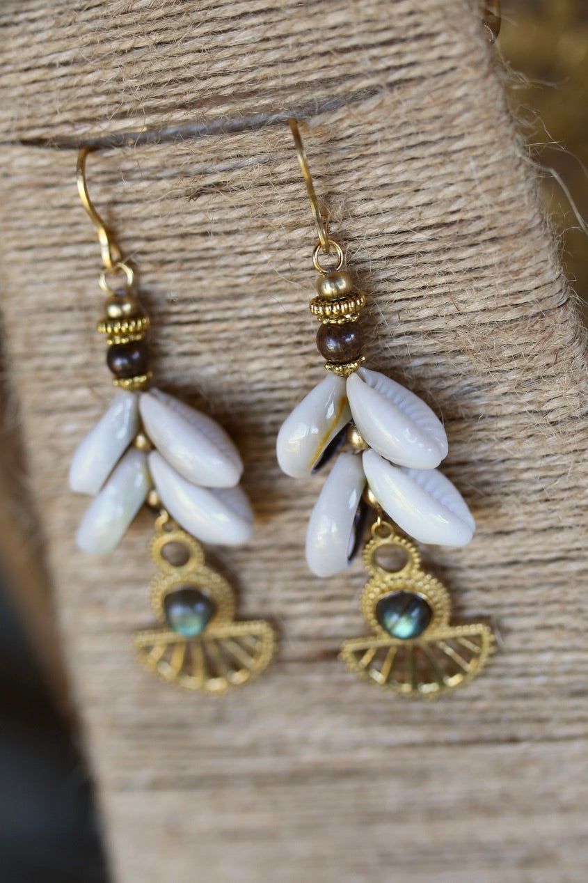 Boucles d’oreilles "Lune d’Écaille"