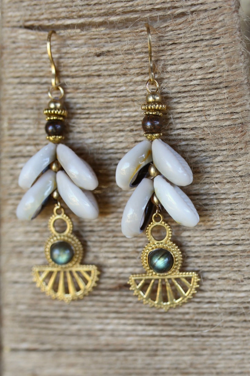 Boucles d’oreilles "Lune d’Écaille"