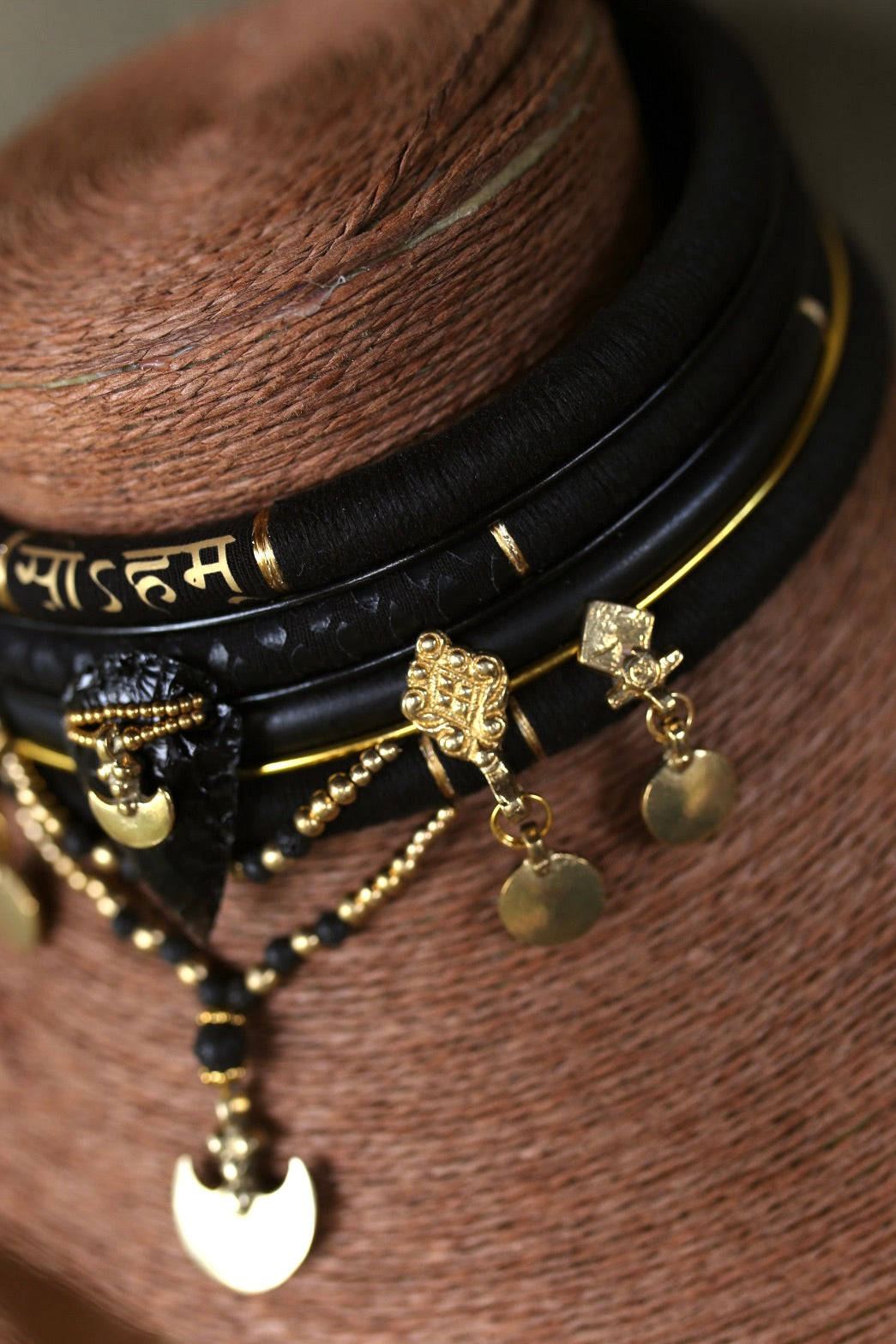 Collier Obsidian Moon