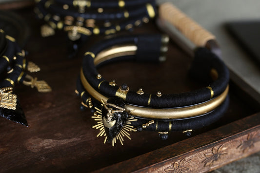 Collier Obsidian Sun