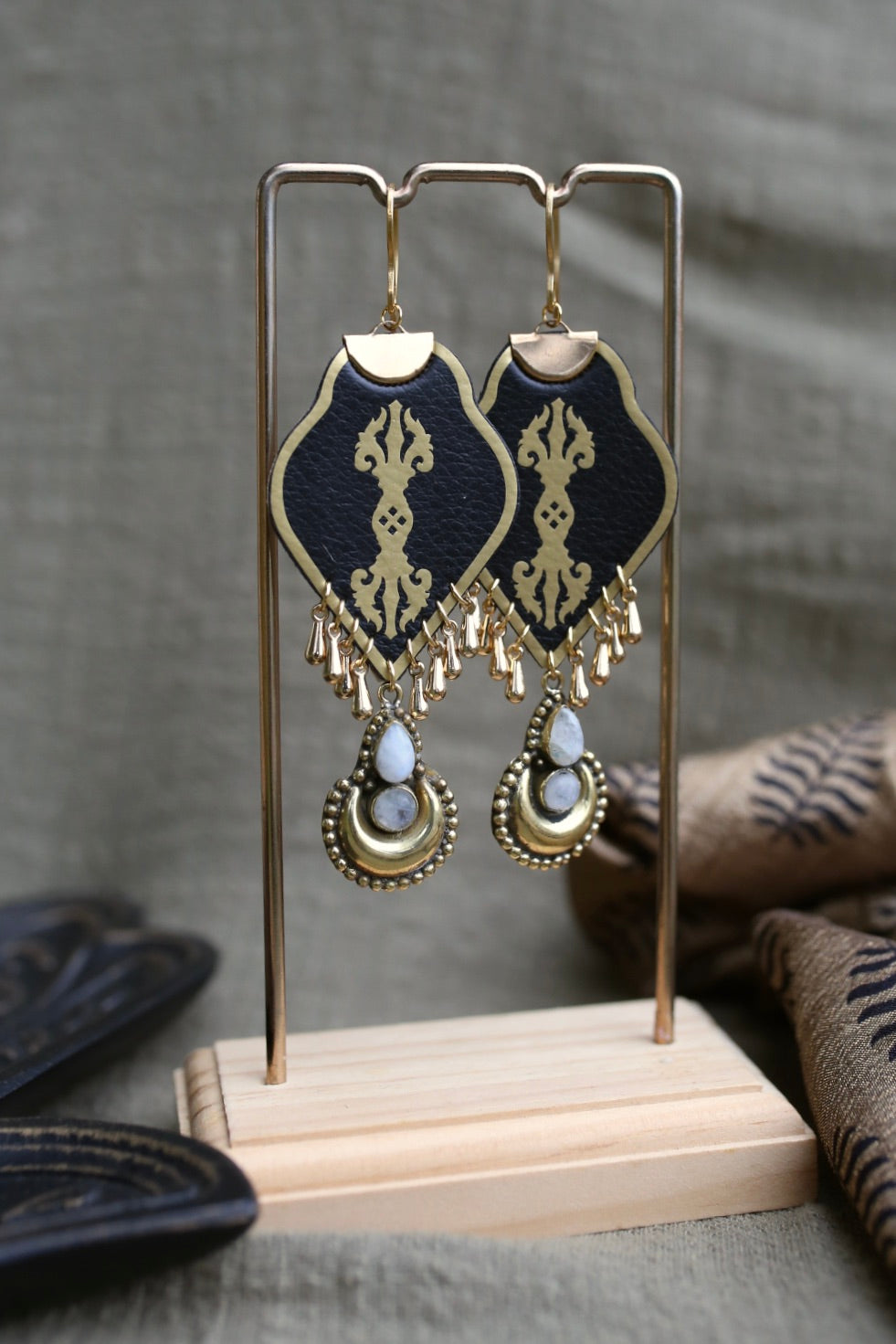 Boucles d’oreilles “Vajra Moon”