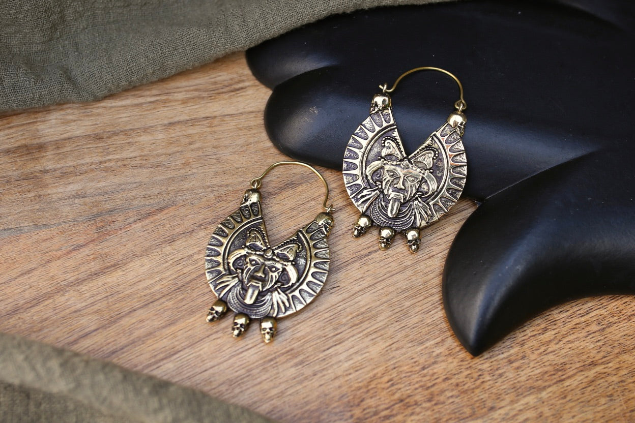 ❖ Boucles d’oreilles en laiton ❖