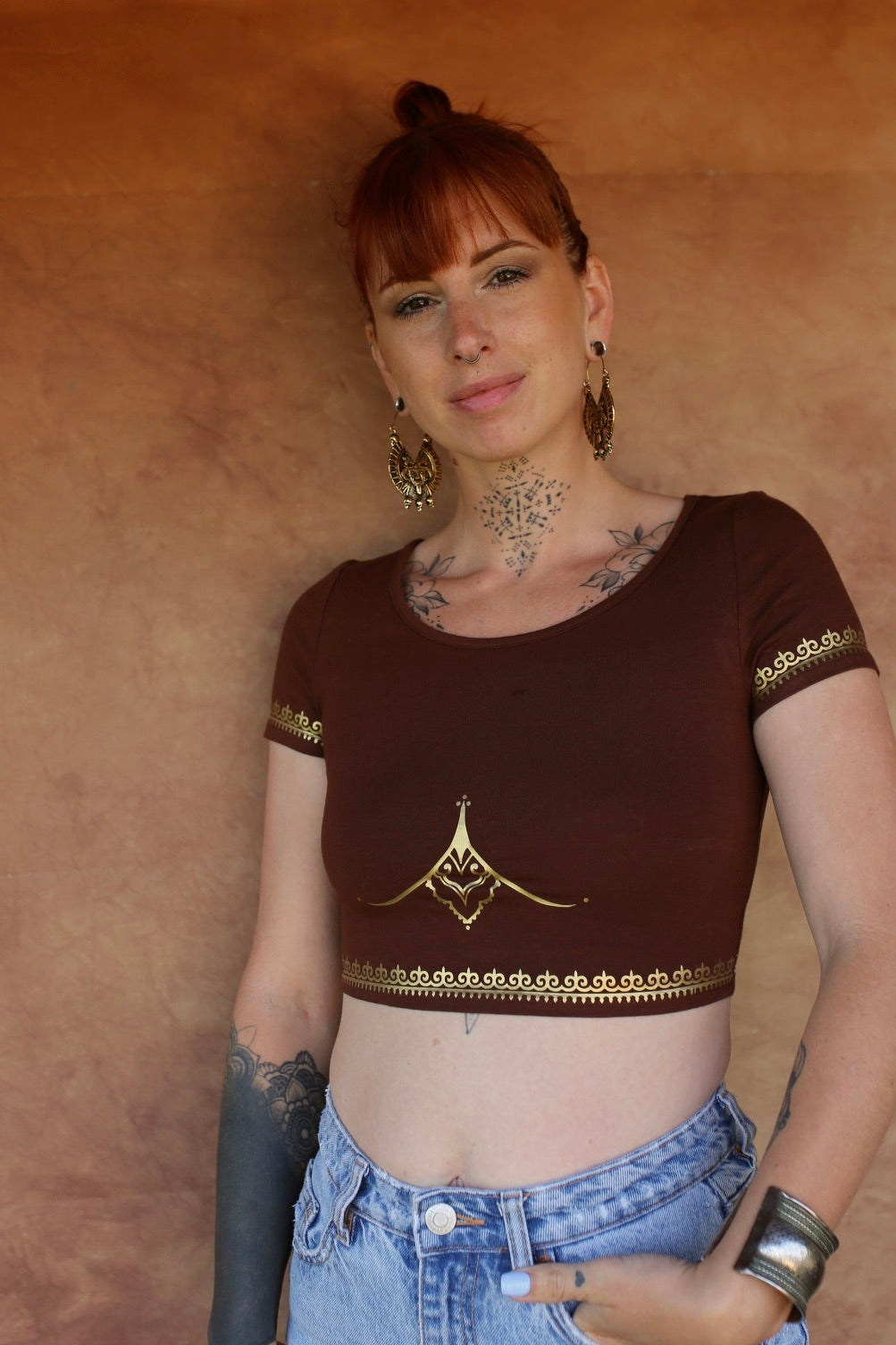 ❖  Crop top marron ❖