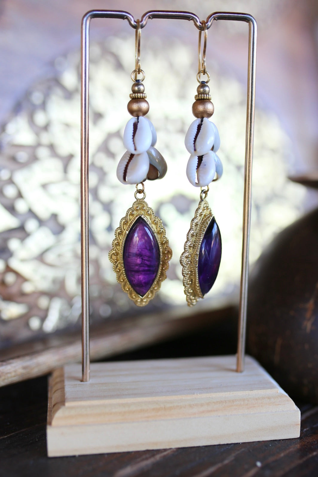 Boucles d’oreilles « Mystique Améthyste »