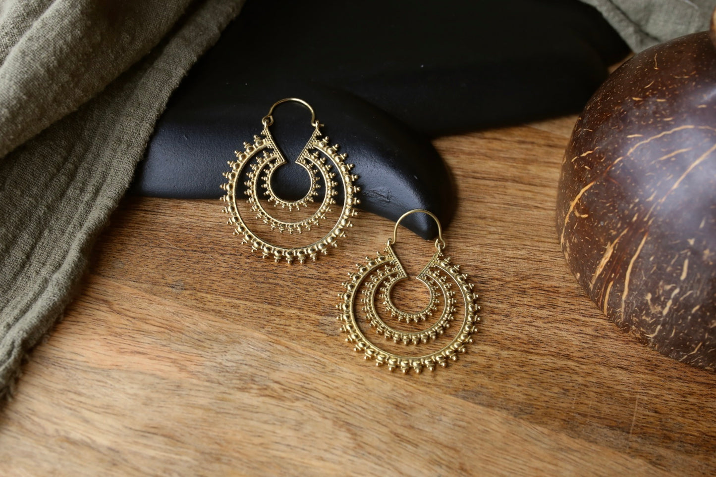 ❖ Boucle d'oreille en laiton ❖