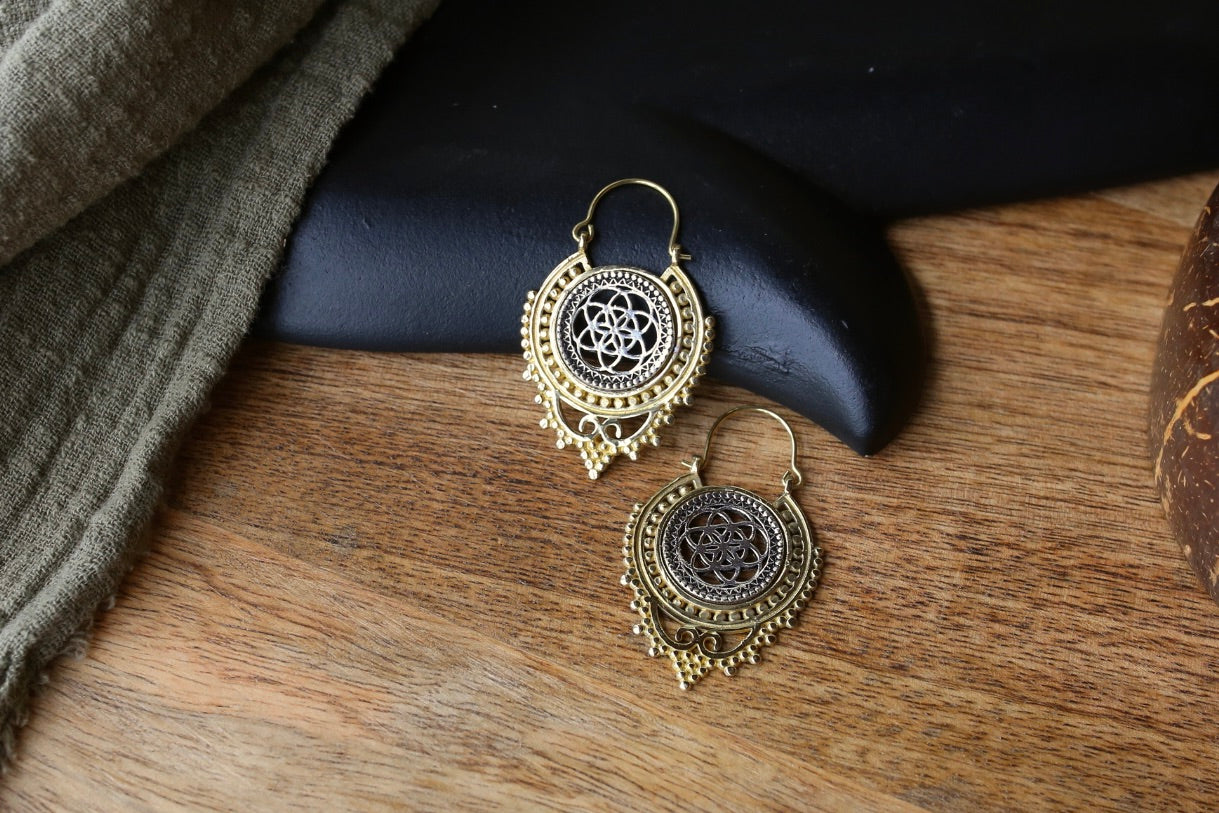 ❖ Boucle d'oreille en laiton ❖