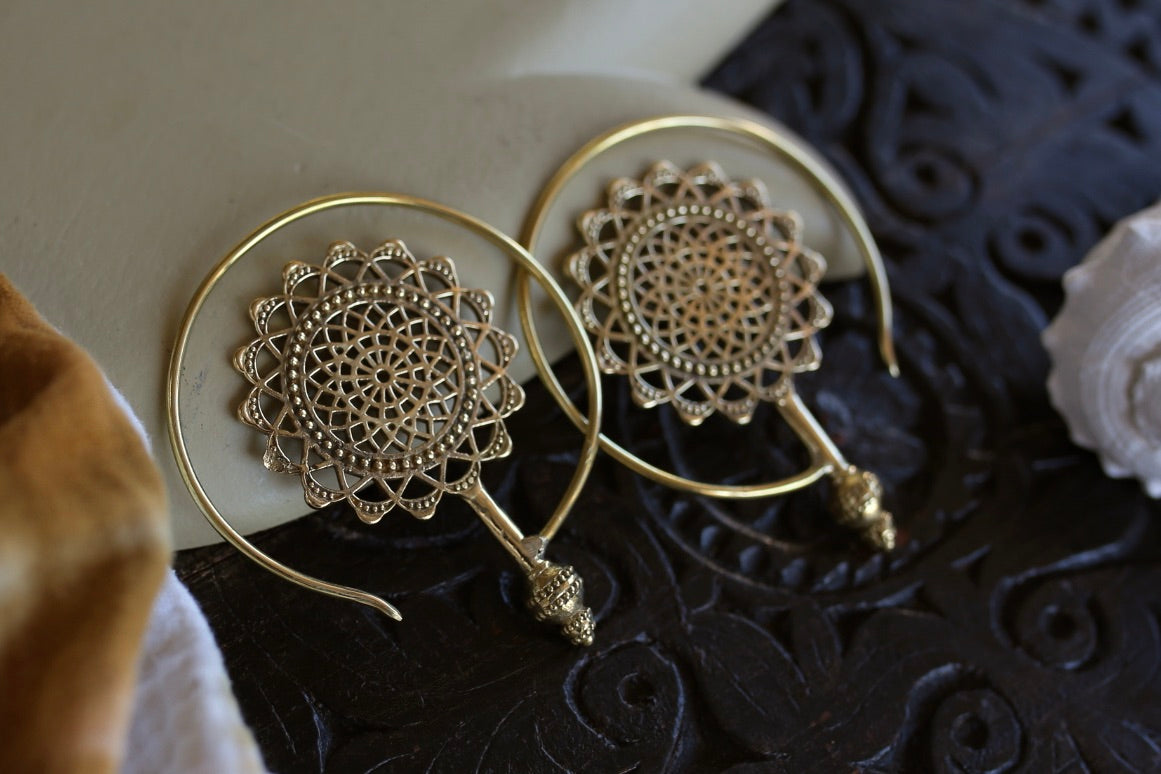 poids d'oreille en laiton