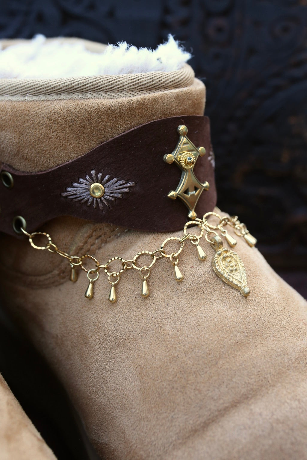 Bijoux de chaussures « Golden Nomad »