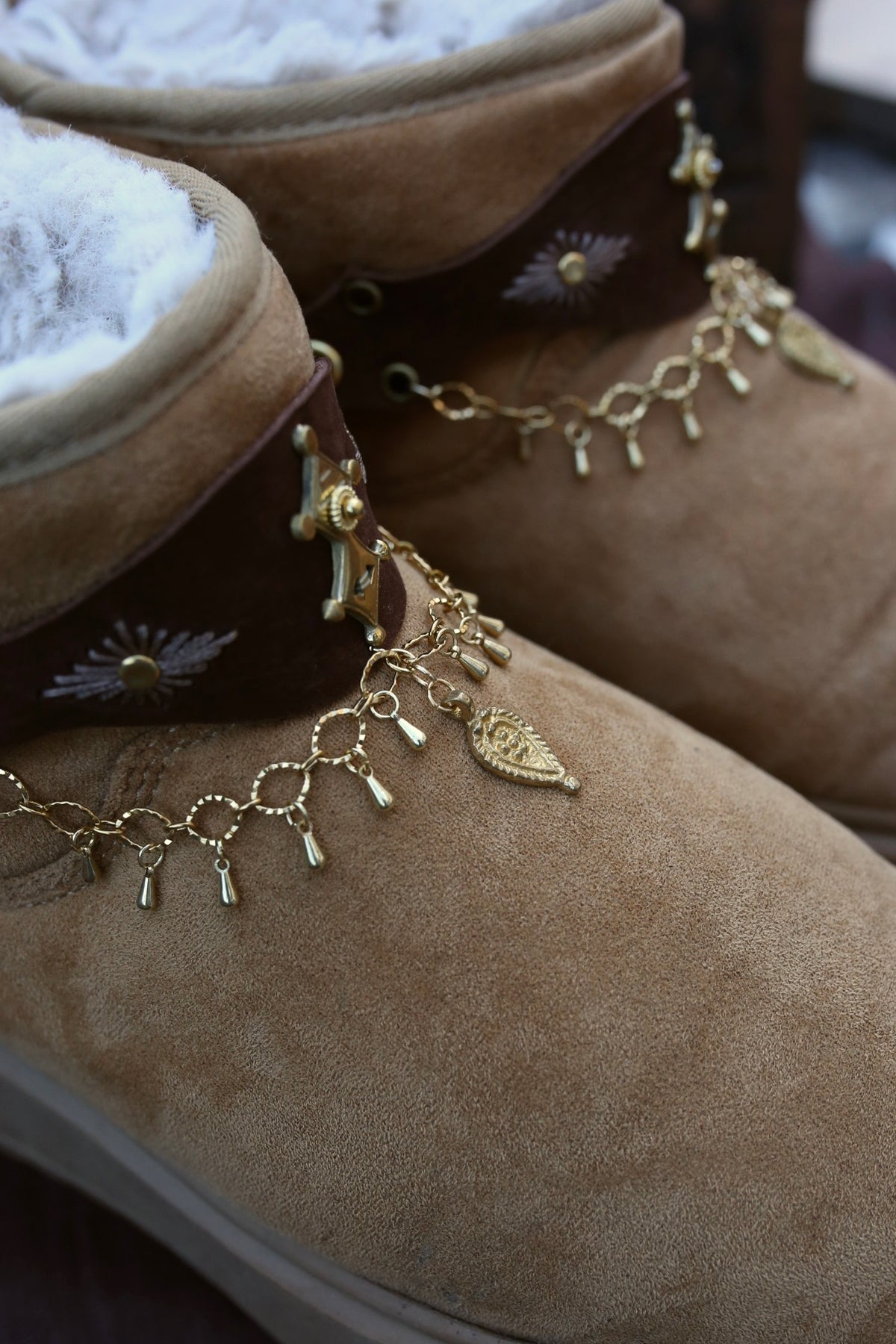 Bijoux de chaussures « Golden Nomad »
