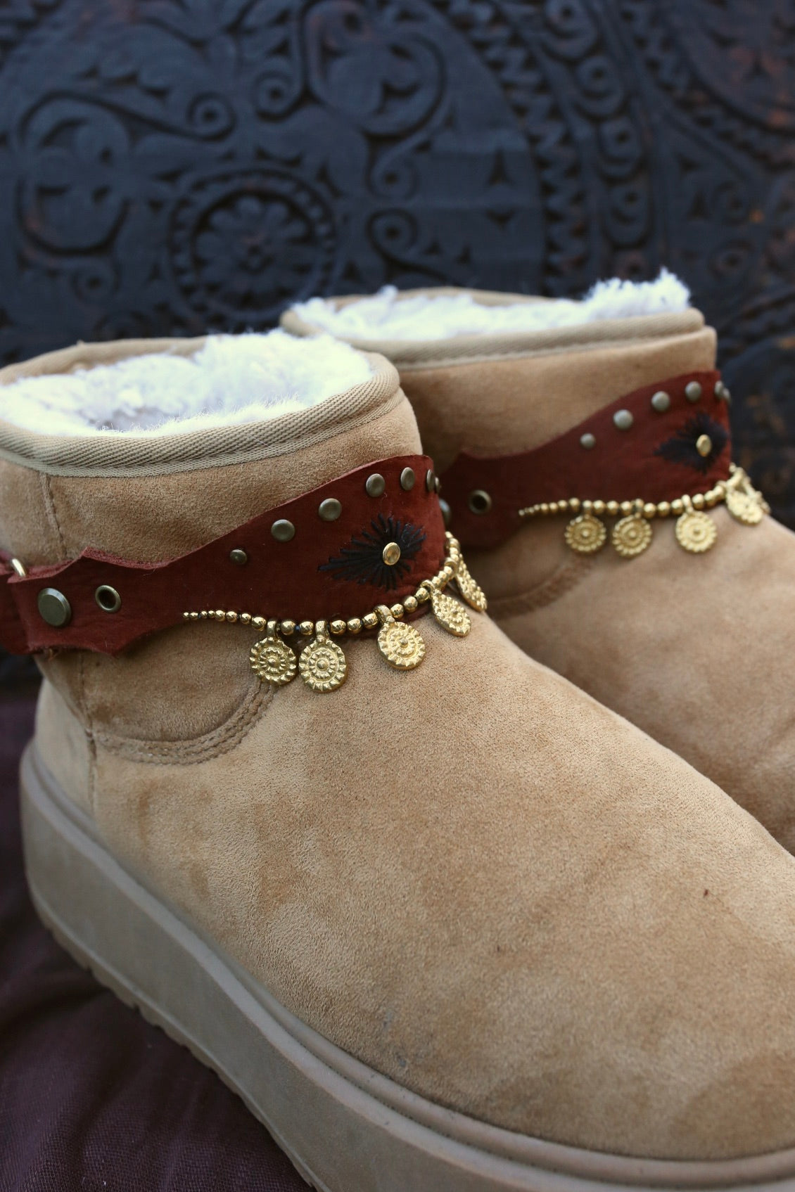 Bijoux de chaussures « Rusty Sun »