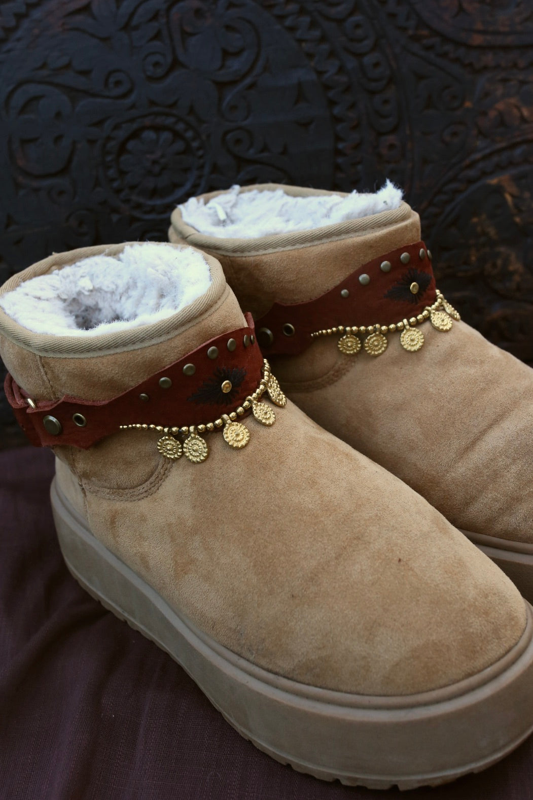 Bijoux de chaussures « Rusty Sun »